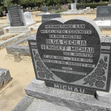 MICHAU Olga Cecilia Verhoeff nee WUISTER 1900-1952