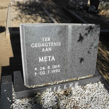 MILLER Meta 1916-1992