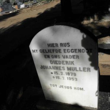 MULLER Diederik Johannes 1879-1953