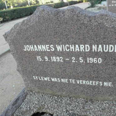 NAUDÉ Johannes Wichard 1892-1960