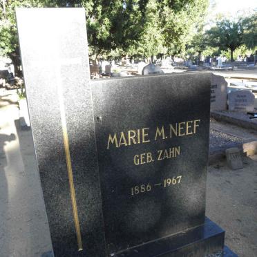NEEF Marie M. nee ZAHN 1886-1967