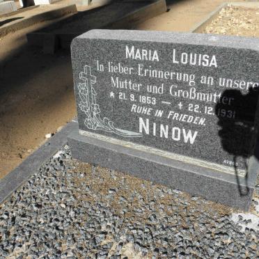 NINOW Maria Louisa 1853-1931
