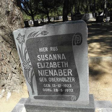 NIENABER Susanna Elizabeth nee OBERHOLZER 1923-1972