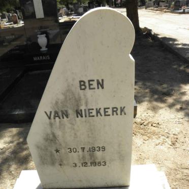 NIEKERK Ben, van 1939-1983