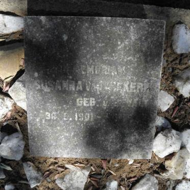 NIEKERK Susanna, van nee V.D. WALT 1901-?