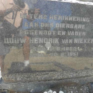 NIEKERK Douw Hendrik, van 1880-1951