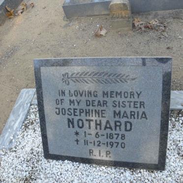 NOTHARD Josephine Maria 1878-1970