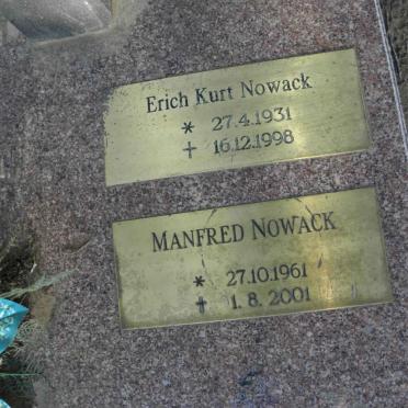 NOWACK Erich Kurt 1931-1998 :: NOWACK Manfred 1961-2001
