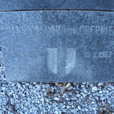 OBERNITZ Hans Kaspar, von 1895-1967