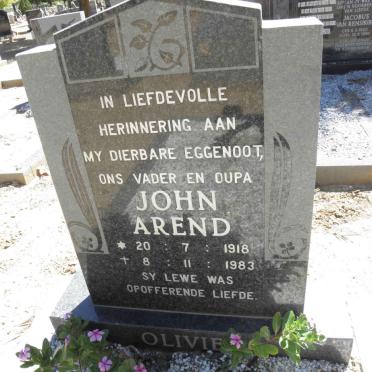 OLIVIER John Arend 1918-1983