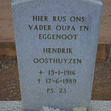 OOSTHUYZEN Hendrik 1916-1989