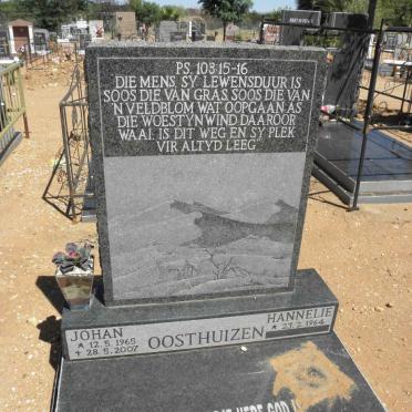OOSTHUIZEN Johan 1965-2007 &amp; Hannelie 1964-
