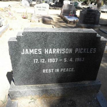 PICKLES James Harrison 1907-1963