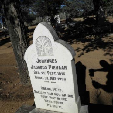 PIENAAR Johannes Jacobus 1915-1936