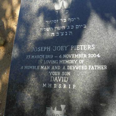 PIETERS Joseph 1919-2004