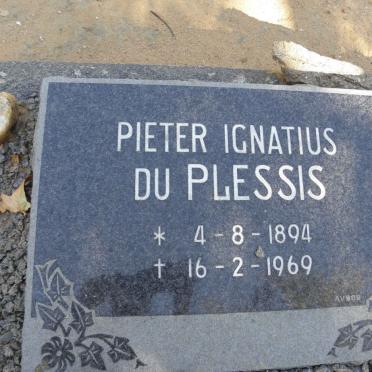 PLESSIS Pieter Ignatius, du 1894-1969
