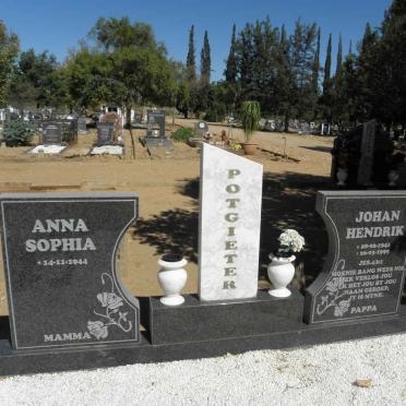 POTGIETER Johan Hendrik 1941-1999 &amp; Anna Sophia 1944-