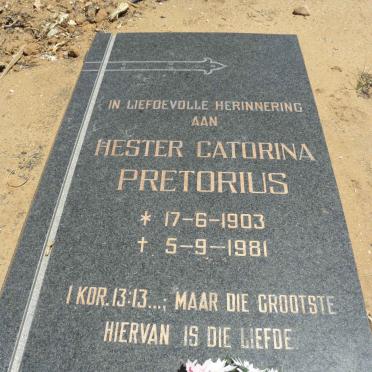 PRETORIUS Hester Catorina 1903-1981