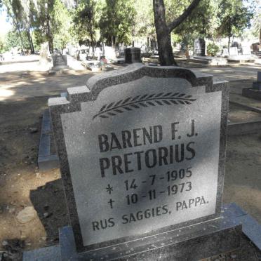 PRETORIUS Barend F.J. 1905-1973