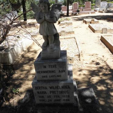 PRETORIUS Bertha Wilhelmina Maria 1925-1934