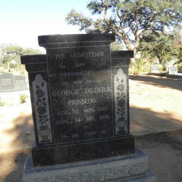 PRINSLOO George Diederik 1882-1951