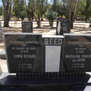 REED Edwin Richard 1892-1979 &amp; Magdalena Francina BOTMA 1901-1998