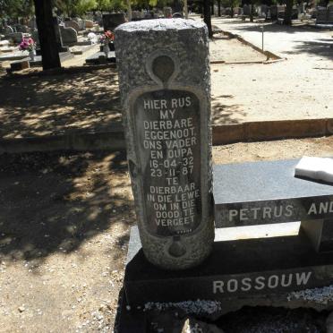 ROSSOUW Petrus Andries 1932-1987