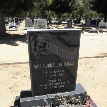 ROOYEN Wilhelmina Catharina, van 1922-1982