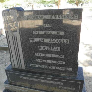ROUSSEAU Willem Jacobus 1890-1954