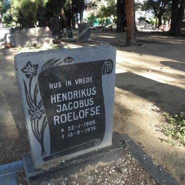 ROELOFSE Hendrikus Jacobus 1905-1974