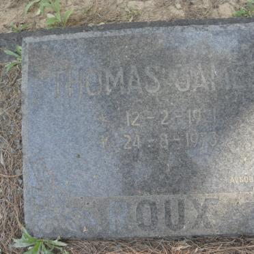 ROUX Thomas James 1921-1973