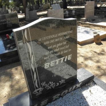 ROUX Bettie, le 1926-2000