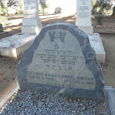 SANDELOWSKY Arthur Egon 1899-1946