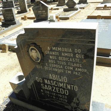 SARZEDO Abilio Do Nascimento 1933-1979