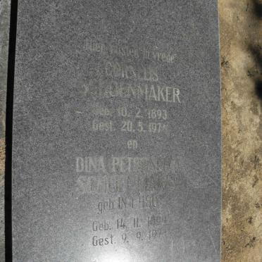 SCHOENMAKER Cornelis 1893-1974 &amp; Dina Petronella 1894-1973