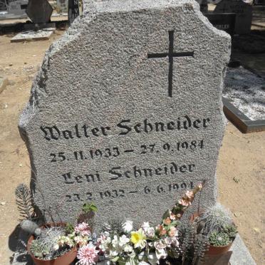 SCHNEIDER Walter 1933-1984 &amp; Leni 1932-1991