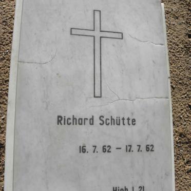 SCHÜTTE Richard 1962-1962