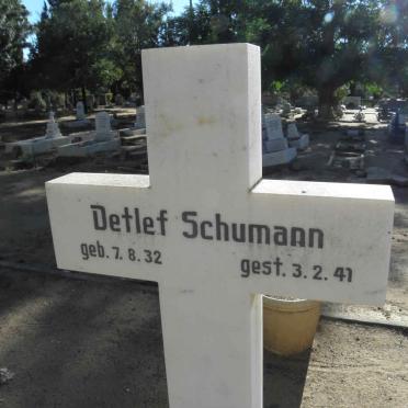SCHUMANN Detlef 1932-1941