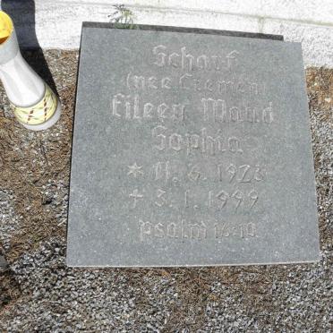 SCHARF Eileen Maud Sophia nee CREMEN 1923-1999