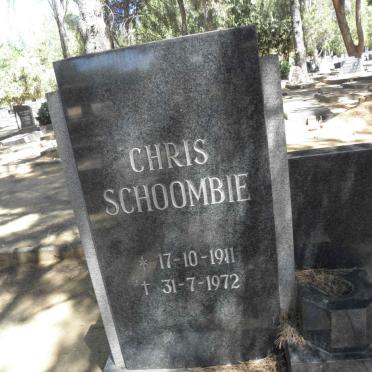 SCHOOMBIE Chris 1911-1972