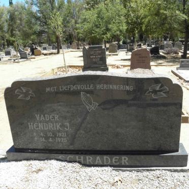 SCHRADER Hendrik J. 1921-1975