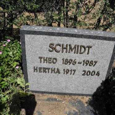 SCHMIDT Theo 1896-1987 :: SCHMIDT Hertha 1917-2004