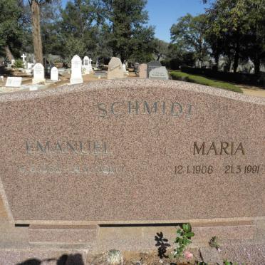 SCHMIDT Emanuel 1888-1960 &amp; Maria 1908-1991