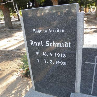 SCHMIDT Anni 1913-1995