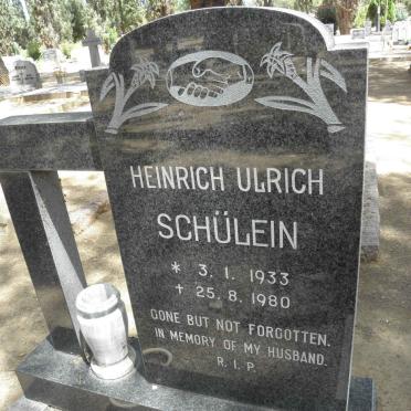 SCHÜLEIN Heinrich Ulrich 1933-1980