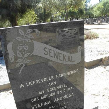 SENEKAL Stefina Andriesa 1917-1983