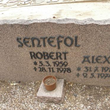 SENTEFOL Alex 1911-1974 :: SENTEFOL Robert 1959-1978
