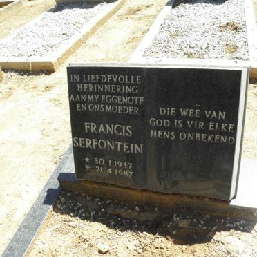 SERFONTEIN Francis 1937-1987