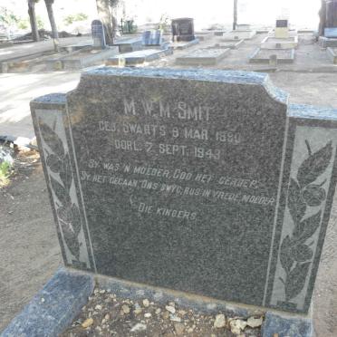 SMIT M.W.M. nee SWARTS 1880-1943