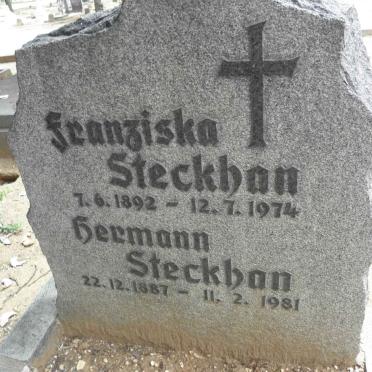 STECKHAN Hermann 1887-1981 &amp; Franziska 1892-1974